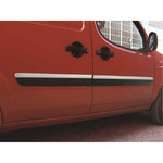 Resmi Galeri görüntüleyicisine yükleyin, Fiat Doblo Yan Kapı Çıtası - Krom, Dar Tip (4 Parça) | 2006-2010 Arası