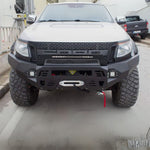 Resmi Galeri görüntüleyicisine yükleyin, Ford Ranger Ön Tampon - Siyah, Karter Korumalı | 2011-2015 Arası