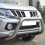 Resmi Galeri görüntüleyicisine yükleyin, Mitsubishi L200 Ön Koruma - Krom, Pars, Çap:76 | 2015-2019 Arası
