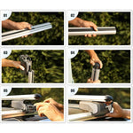 Resmi Galeri görüntüleyicisine yükleyin, Dacia Dokker Ara Atkı Siyah- Bold Bar v1 (Metal Kilit, 2 Parça) | 2012-2021 Arası