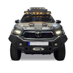 Resmi Galeri görüntüleyicisine yükleyin, Toyota Hilux (Invincible) Ön Tampon - Siyah, Karter Korumalı | 2020 ve Sonrası
