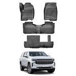 Resmi Galeri görüntüleyicisine yükleyin, Chevrolet Suburban 3D Paspas - Siyah, 8 Koltuklu | 2021 ve Sonrası