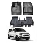 Resmi Galeri görüntüleyicisine yükleyin, Citroen Berlingo 3D Paspas - Siyah, Feel Paket | 2019 ve Sonrası