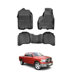 Resmi Galeri görüntüleyicisine yükleyin, Dodge RAM 1500 Crew Cab 3D Paspas - Siyah, Halı Zemin/ Otomatik Vites | 2009-2019 Arası