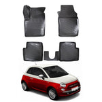 Resmi Galeri görüntüleyicisine yükleyin, Fiat 500 3D Paspas - Siyah | 2010 ve Sonrası, Cabrio