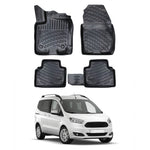 Resmi Galeri görüntüleyicisine yükleyin, Ford Tourneo Courier 3D Paspas - Siyah | 2014-2023 Arası