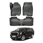 Resmi Galeri görüntüleyicisine yükleyin, GMC Yukon XL Denali 3D Paspas - Siyah, 5 Koltuklu | 2021 ve Sonrası