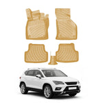 Resmi Galeri görüntüleyicisine yükleyin, Seat Ateca 3D Paspas - Bej | 2016 ve Sonrası
