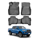 Resmi Galeri görüntüleyicisine yükleyin, Toyota Tacoma 3D Paspas - Siyah, Çift Kabin, Otomatik Vites | 2016-2018 Arası