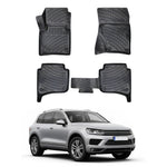 Resmi Galeri görüntüleyicisine yükleyin, VW Touareg 3D Paspas - Siyah, 4 Bölge Klimalı | 2010-2018 Arası