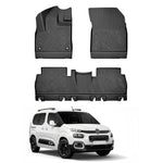 Resmi Galeri görüntüleyicisine yükleyin, Citroen Berlingo Premium 3D Paspas - Katlanabilir Ön Yolcu Koltuğu | 2019 ve Sonrası