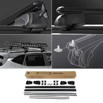 Resmi Galeri görüntüleyicisine yükleyin, Universal Boldbar Ara Atkı Gri- Bold Bar v2 L (127 cm, Metal Kilit, 2 Parça)