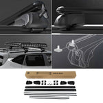 Resmi Galeri görüntüleyicisine yükleyin, Universal Boldbar Ara Atkı Gri- Bold Bar v2 S (108 cm, Metal Kilit, 2 Parça)