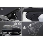 Resmi Galeri görüntüleyicisine yükleyin, Universal Boldbar Ara Atkı Siyah- Bold Bar v2 M (120 cm, Metal Kilit, 2 Parça)