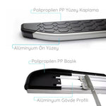 Resmi Galeri görüntüleyicisine yükleyin, Toyota Proace City Yan Basamak Seti - Gri, Blackline, Uzun Şase | 2019 ve Sonrası