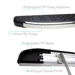 Resmi Galeri görüntüleyicisine yükleyin, Opel Vivaro A Yan Basamak Seti - Krom, Blackline, Kısa Şase | 2001-2018 Arası