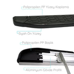 Resmi Galeri görüntüleyicisine yükleyin, Jeep Grand Cherokee Yan Basamak Seti - Siyah, Blackline | 2011-2021 Arası