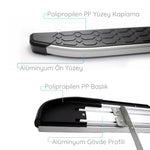 Resmi Galeri görüntüleyicisine yükleyin, Mercedes V-Class Yan Basamak - Gri, Uzun Şase, Blackline | 2014 ve Sonrası