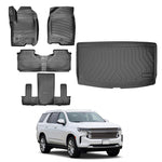Resmi Galeri görüntüleyicisine yükleyin, Chevrolet Tahoe 3D Paspas (7 Koltuklu) ve Bagaj Havuzu | 2020 ve Sonrası