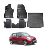 Resmi Galeri görüntüleyicisine yükleyin, Fiat 500L 3D Paspas ve Bagaj Havuzu (5 Koltuklu, 7 Kişilik) | 2012-2017 Arası, HB