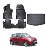 Resmi Galeri görüntüleyicisine yükleyin, Fiat 500L 3D Paspas ve Bagaj Havuzu (Alt Bagaj, 5 Koltuklu) | 2012-2017 Arası, HB