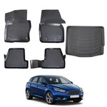 Resmi Galeri görüntüleyicisine yükleyin, Ford Focus 3D Paspas ve Bagaj Havuzu (İnce Stepneli) | 2014-2018 Arası, HB