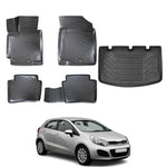 Resmi Galeri görüntüleyicisine yükleyin, Kia Rio 3D Paspas ve Bagaj Havuzu (Kalın Stepneli) | 2011-2017 Arası, HB