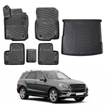 Resmi Galeri görüntüleyicisine yükleyin, Mercedes ML Class W166 3D Paspas ve Bagaj Havuzu | 2012-2015 Arası