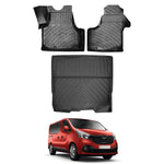 Resmi Galeri görüntüleyicisine yükleyin, Renault Trafic 3D Paspas ve Bagaj Havuzu (Uzun şase) | 2014 ve Sonrası