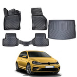 Resmi Galeri görüntüleyicisine yükleyin, VW Golf 3D Paspas (Manuel Vites) ve Bagaj Havuzu (Üst Bagaj) | 2019 ve Sonrası, HB