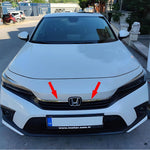 Resmi Galeri görüntüleyicisine yükleyin, Honda Civic Ön Panjur - Krom (2 Parça) | 2021 ve Sonrası, SD