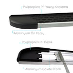 Resmi Galeri görüntüleyicisine yükleyin, Peugeot Expert Traveller Yan Basamak Seti - Gri, Nevada, Kısa Şase | 2017 ve Sonrası