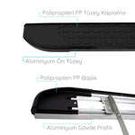 Resmi Galeri görüntüleyicisine yükleyin, Renault Captur Yan Basamak Seti - Siyah, Nevada | 2013-2019 Arası