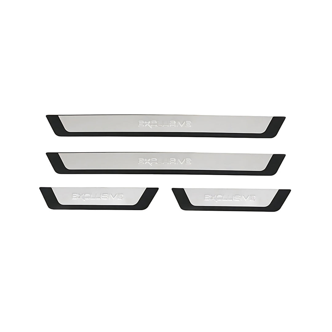 BMW X1 Kapı Eşiği - Krom/Plastik, Exclusive (4 Parça) | 2009-2018 Arası