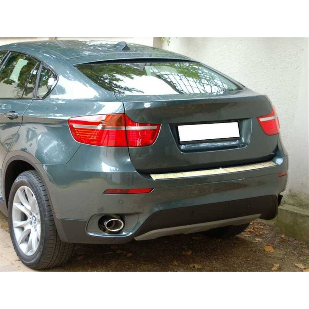 BMW X6 Arka Tampon Eşiği - Krom Taşlı | 2008-2014 Arası