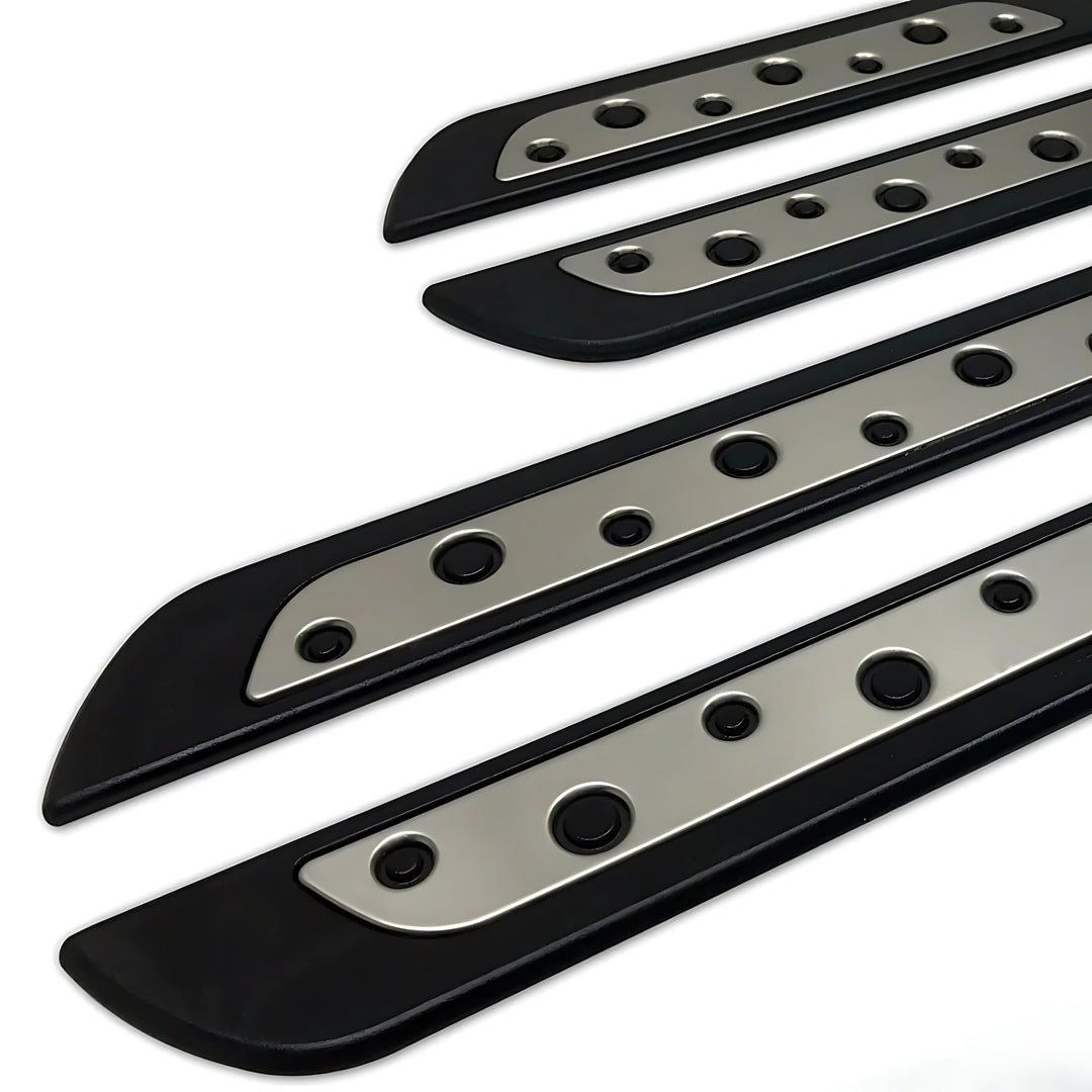 VW Amarok Kapı Eşiği - Krom/Plastik, Dot Line (4 Parça) | 2010-2021 Arası