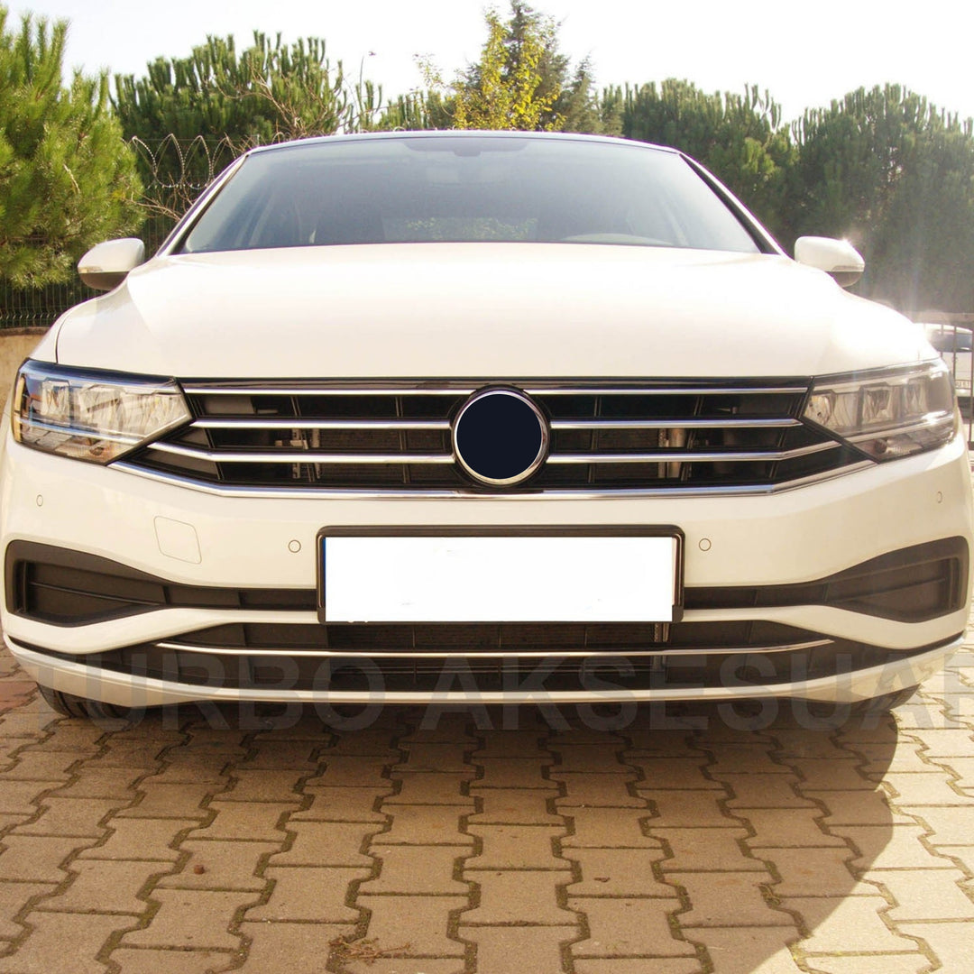 VW Passat B8 Ön Tampon Çıtası - Krom (3 Parça) | 2019 ve Sonrası, SD/SW