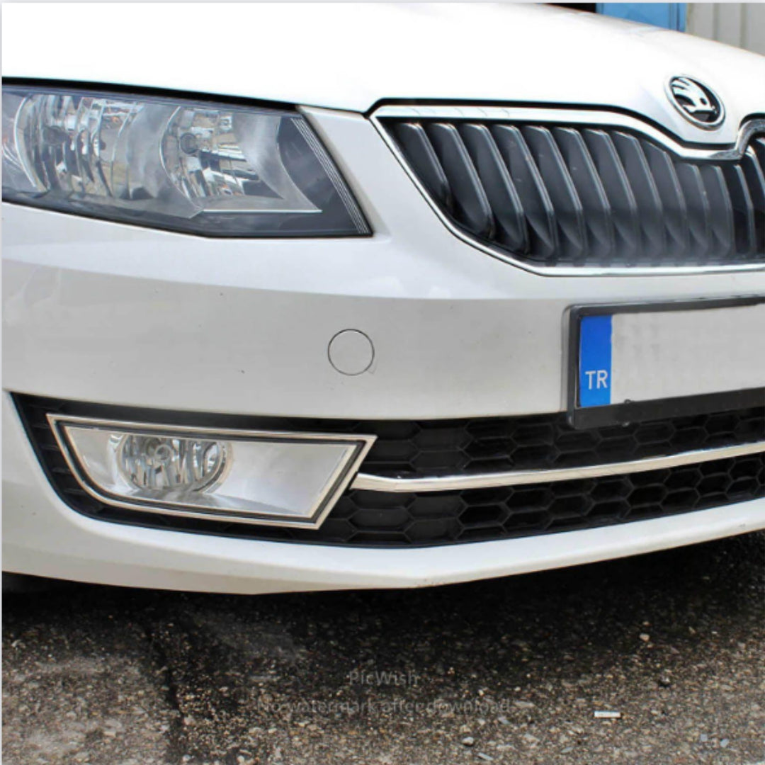 Skoda Octavia (A7) Sis Far Çerçevesi - Krom (2 Parça) | 2013-2016 Arası, SD/SW