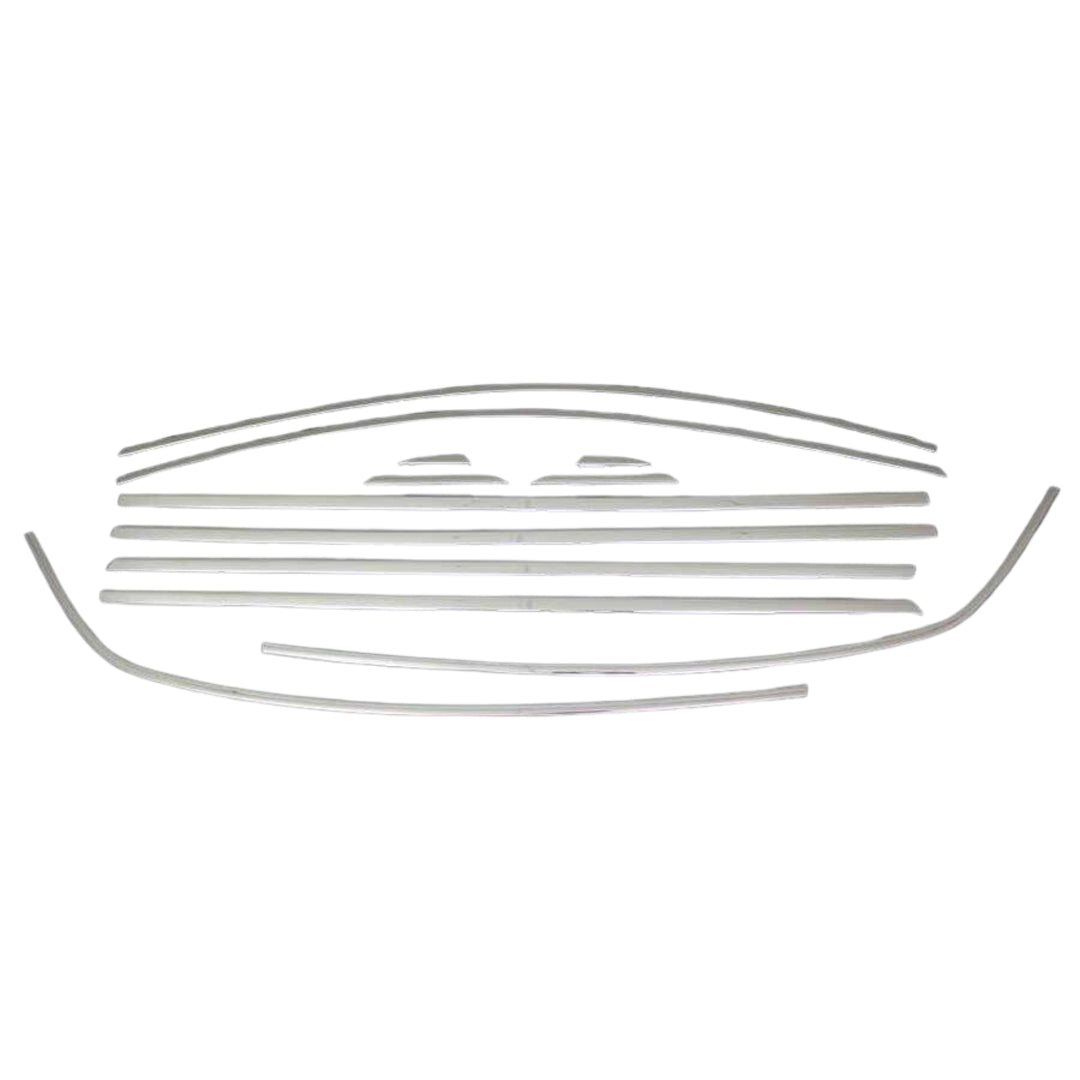 Renault Megane 4 Cam Çerçevesi - Krom (12 Parça) | 2016 ve Sonrası, SD