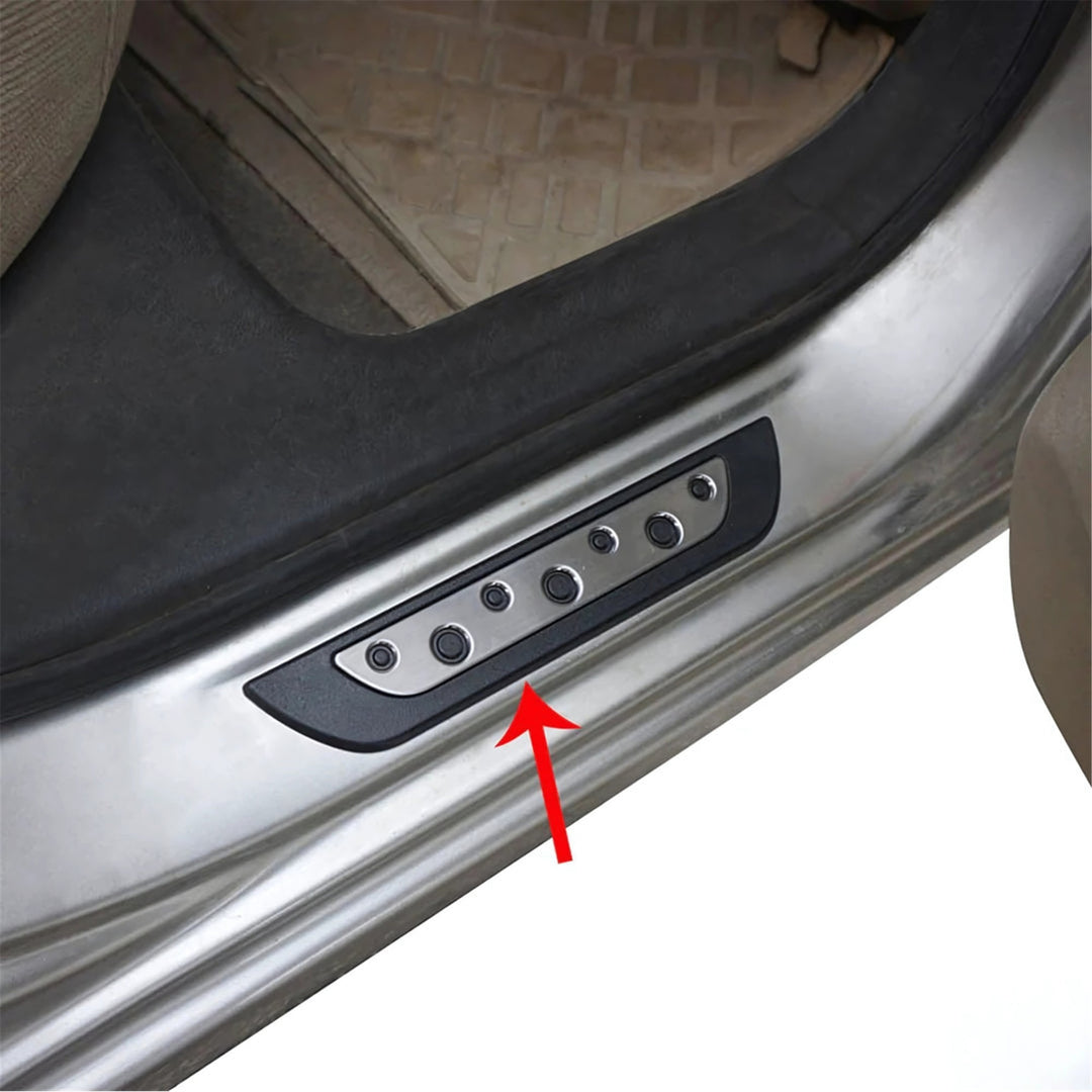 Chevrolet Captiva Kapı Eşiği - Krom/Plastik, Dot Line (4 Parça) | 2006-2019 Arası