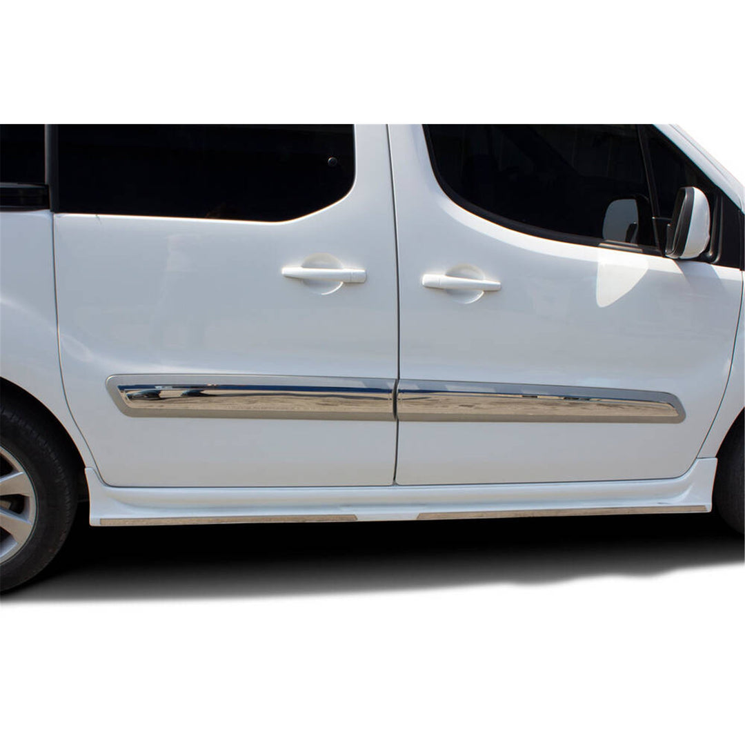 Citroen Berlingo Yan Kapı Çıtası - Krom (4 Parça) | 2008-2018 Arası