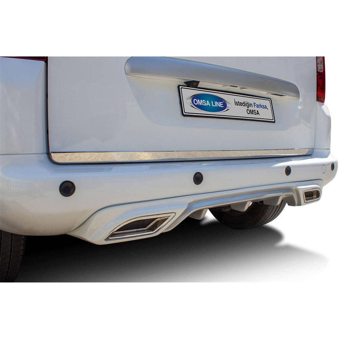 Citroen Berlingo Bagaj Alt Çıtası - Krom | 2019-2023 Arası