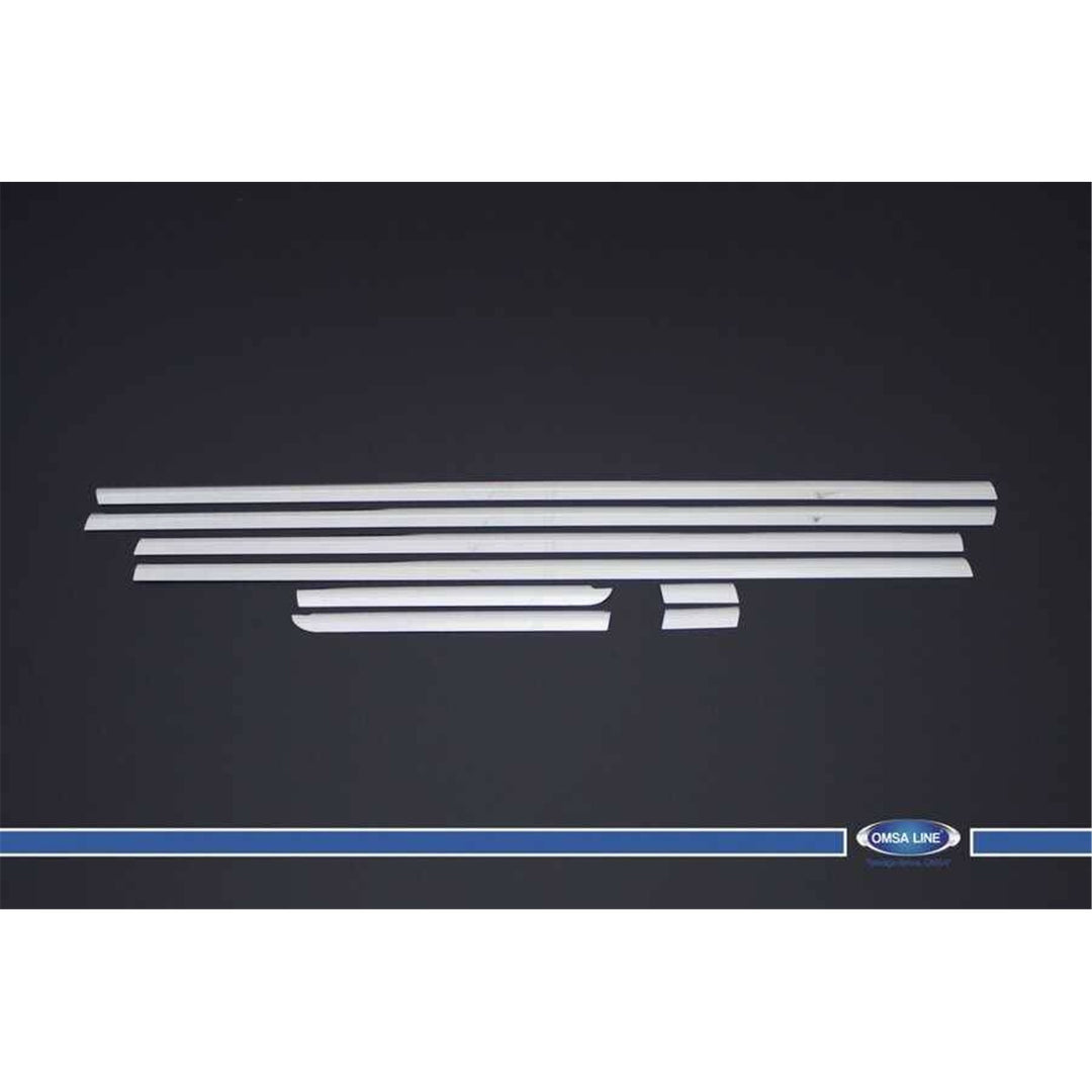 Citroen C4 Cam Çıtası Alt - Krom (8 Parça) | 2004-2010 Arası, HB