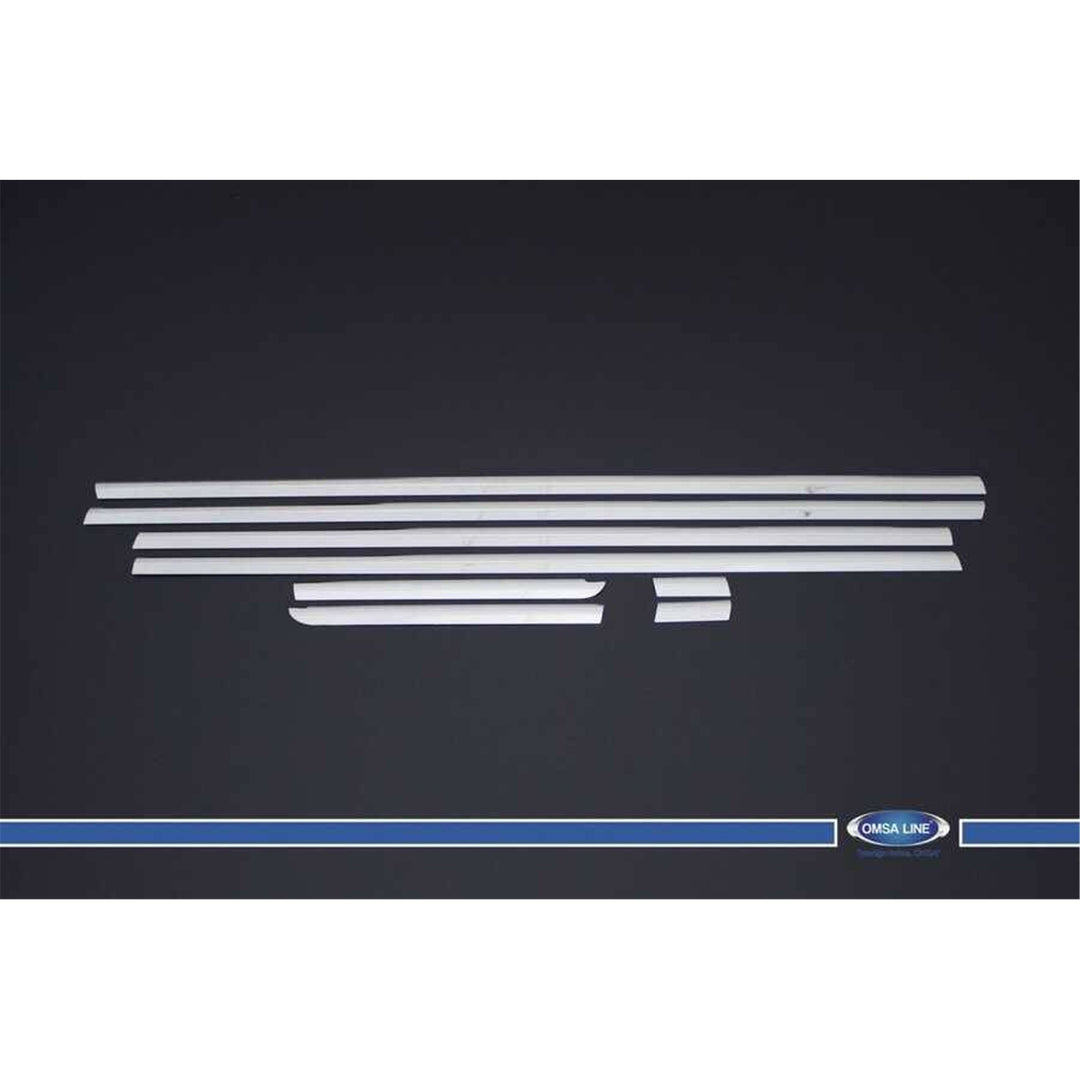 Citroen C4 Cam Çıtası Alt - Krom (8 Parça) | 2004-2010 Arası, HB