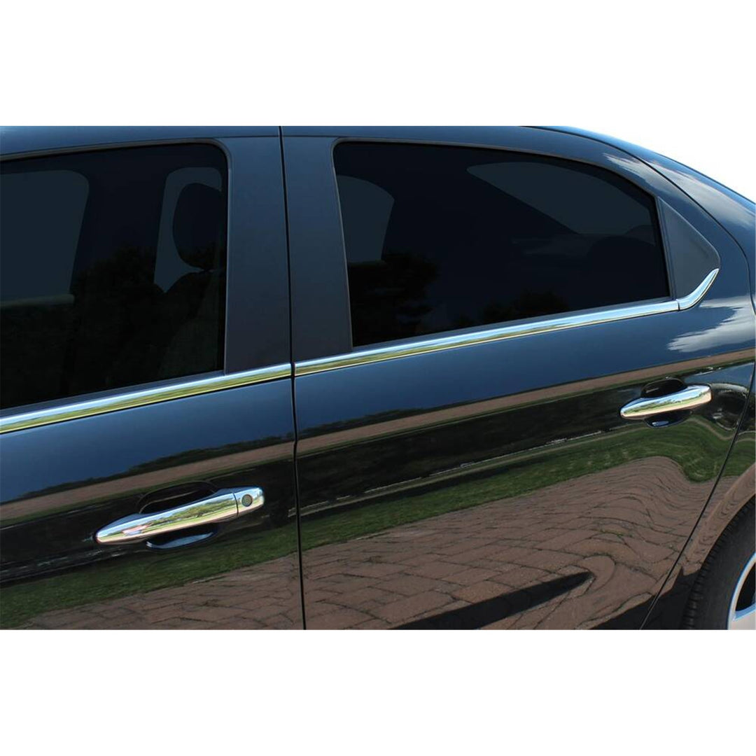 Citroen C-Elysee Cam Çıtası Alt - Krom (6 Parça) | 2012 ve Sonrası, SD