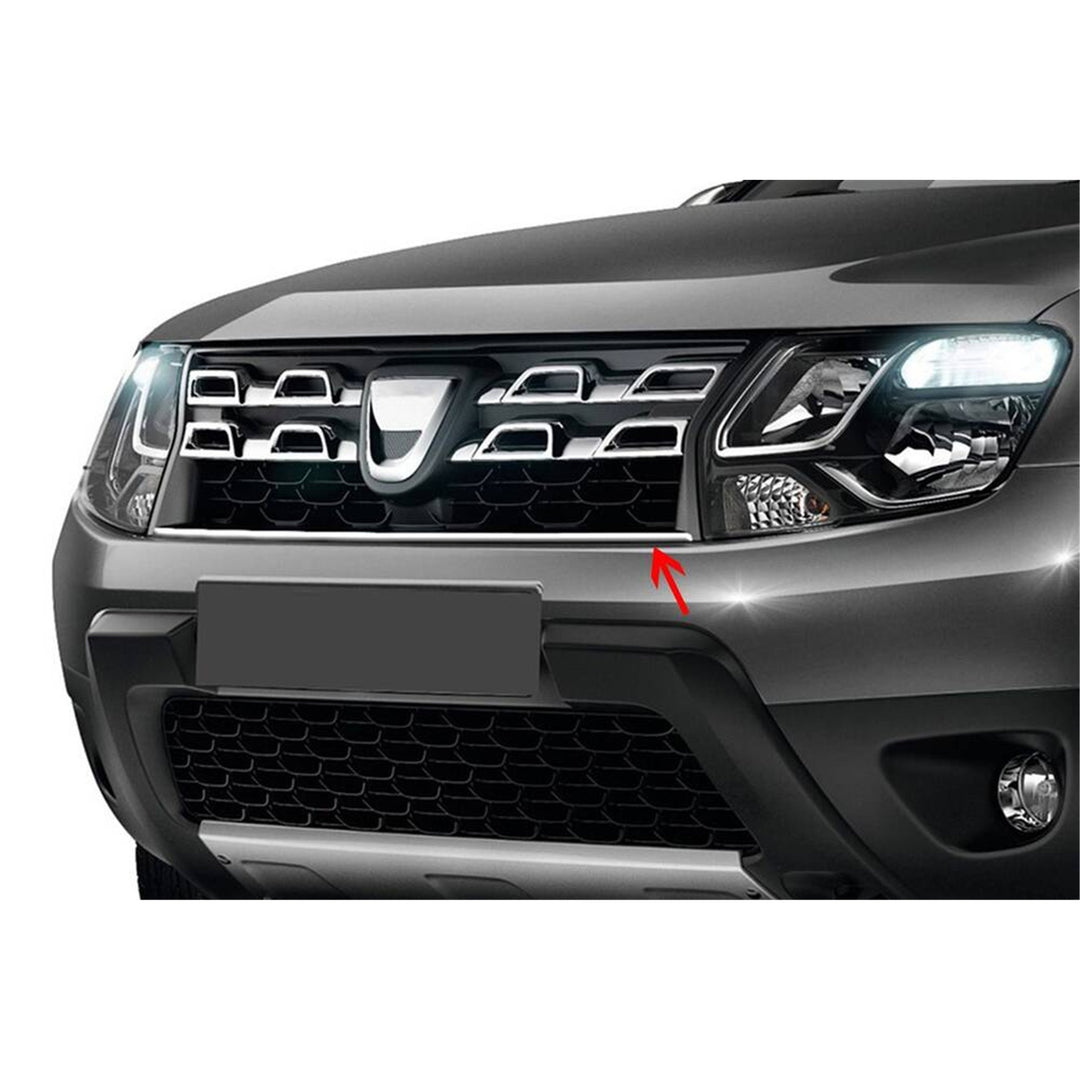 Dacia Duster Ön Panjur Çıtası - Krom | 2014-2018 Arası