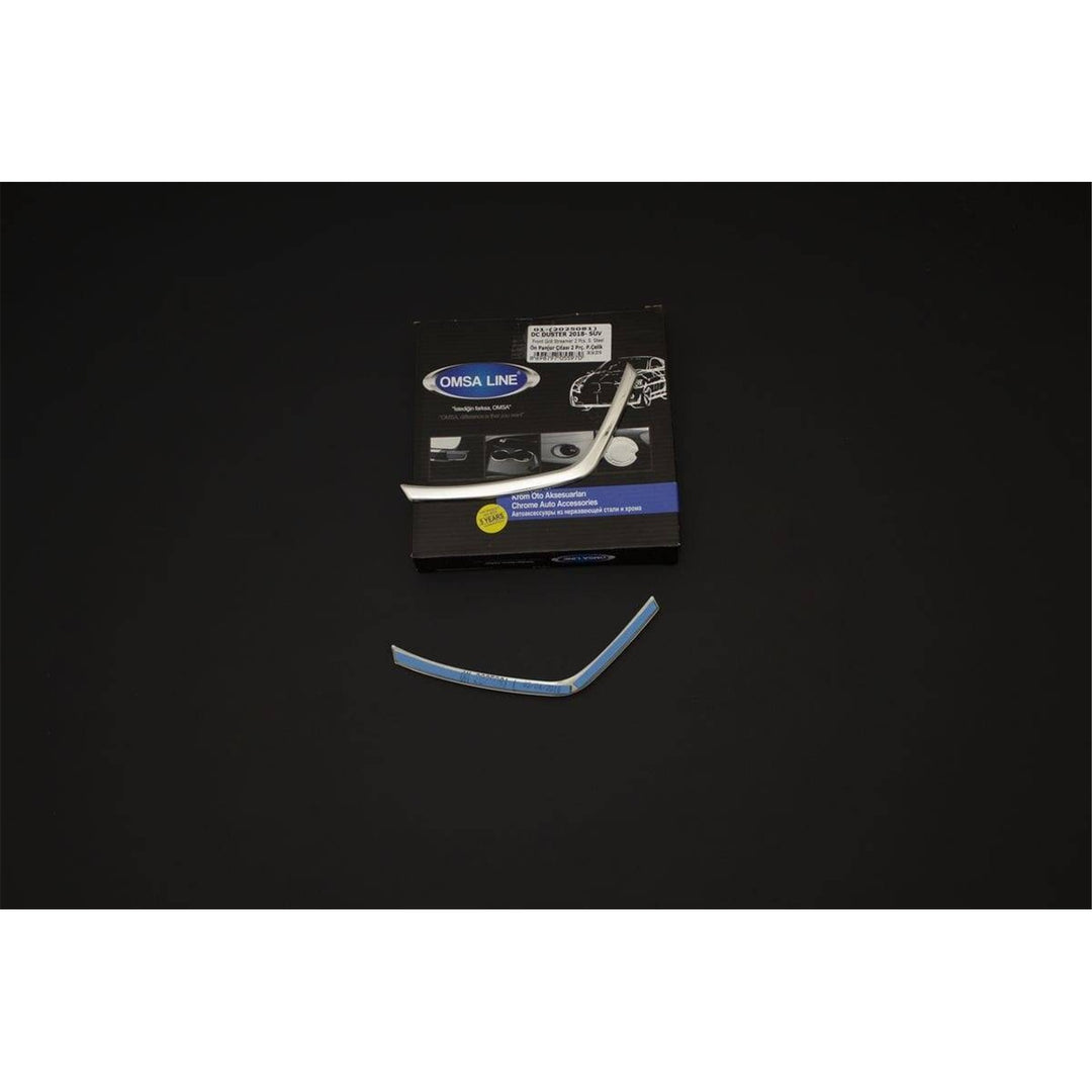 Dacia Duster Ön Panjur Çıtası - Krom (2 Parça) | 2018-2024 Arası