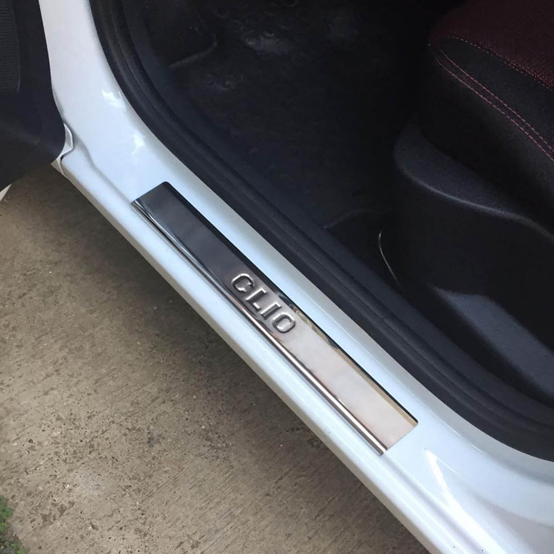 Renault Clio Kapı Eşiği 4 Parça - Krom Taşlı | 2012-2019 Arası, HB/SW