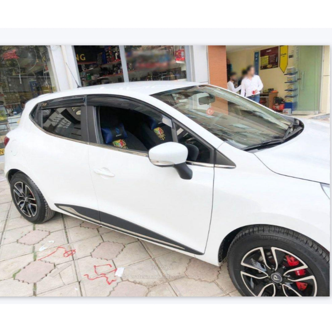 Renault Clio Cam Çıtası Alt - Krom (8 Parça) | 2012-2019 Arası, HB