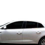 Renault Megane 4 Cam Çerçevesi - Krom (12 Parça) | 2016 ve Sonrası, SD